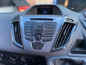 Rifiniture ventola aria look carbonio per FORD TRANSIT PERSONALIZZATI, CAMPER, TOURNEO e VAN - Foto 1 di 12