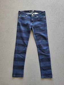 LOVE MOSCHINO Jeans Gr. 27 , 36 38 Blau Streifen - Bild 1 von 6