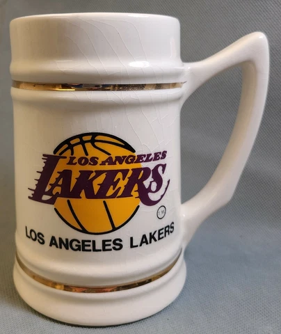 Los Angeles Lakers NBA Basketball Ceramic Mug Stein ~ Used Cover