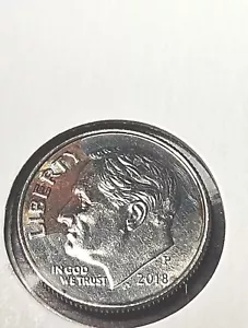 2018 P Roosevelt Dime error coin, Obverse - Picture 1 of 6