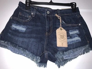 True Craft Shorts neu mit Etikett mittelhoher Bund Junior Größe 5 abgenutzt abgeschnitten rohe Kante Harvey - Bild 1 von 2