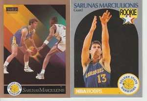 Sarunas Marciulionis , 1990-91 Skybox #97 and Hoops #115 RC Lot !!!!! - Picture 1 of 2