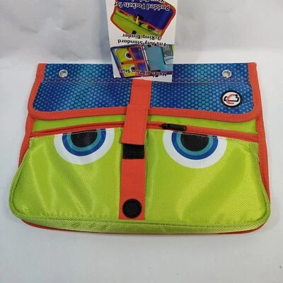 Estuche/estuche grande para lápices Case It The P-Pod Monster verde con bolsillos para teléfono, etc. Foto 1 de 4