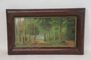 Antikes Ölgemälde, Waldlandschaft im Frühherbst, sign. Stetö Bálay, Ungarn, 1913 - Bild 1 von 11
