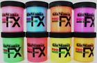 Glow In The Dark Daytime Visible Paint  1Oz X 8 Color Paint, Free Uv Keyring