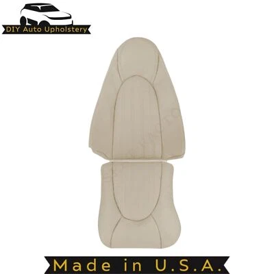 1997-2000 For Jaguar XK8/XKR Leatherette Driver Side Seat Covers Oatmeal "AGD" - Image 1 of 4
