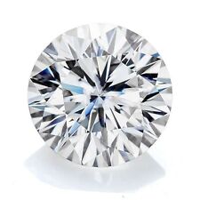 Diamant blanc naturel 1 carat de forme ronde, pierres précieuses de couleur E