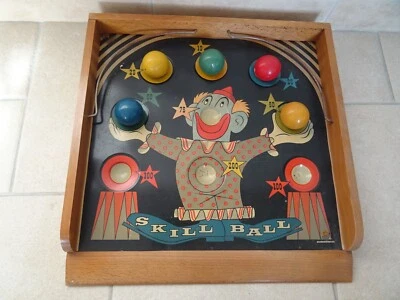 jouet ancien CLOWN CIRQUE jeu adresse art populaire old circus toy art populaire - Photo 1/4