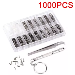 1000x Tornillos Pequeños Tuerca Electrónica Surtido Kit para Gafas Reloj Teléfono Celular CS - Imagen 1 de 7