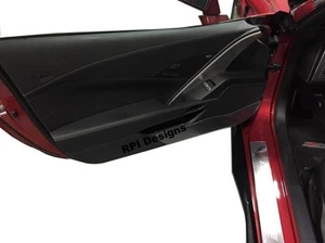 C7 Corvette Clear Door Panel Kickers Protectors ( fits all 2014-2018 Corvette) - Picture 1 of 1