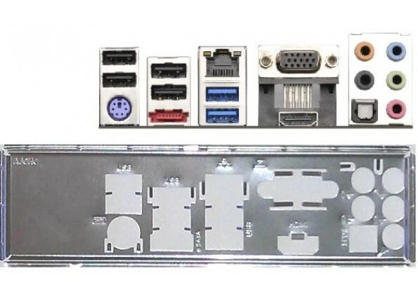 Asrock FM2A75M-ITX - Blende - Slotblech - IO Shield - Bild 1 von 1