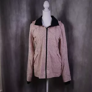 Lululemon Runaway Jacket Womens 6 Pink Speckle Dot Parfait Full Zip Hooded - Picture 1 of 15