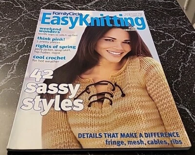 EC18 FAMILY CIRCLE, EASY KNITTING PLUS CROCHET MAGAZINE, SPRING/SUMMER 2004 - Image 1 of 4