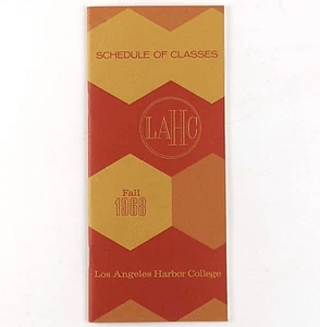 Los Angeles Harbor College Fall 1968 Schedule of Classes - Wilmington, CA - Picture 1 of 8