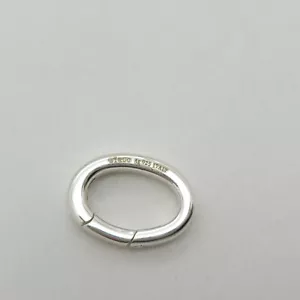 Nuovo Tiffany & Co Argento Sterling 8x11" mm Molla Salto Anello Porta Charm Chiusura - Foto 1 di 6