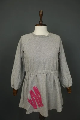 Lanvin 灰色棉质针织长袖圆领套衫毛衣连衣裙 10 码 — 第 1/4 张图片