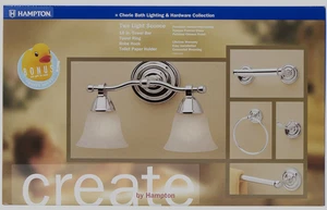 Hampton Cherie Badbeleuchtung & Hardware Kollektion Set, poliertes Chrom - Bild 1 von 8