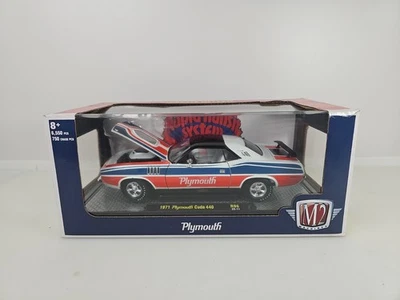M2 Machines Rapid Transit System 1971 Plymouth 440 Cuda 1:24 Diecast Barracuda - Image 1 of 4
