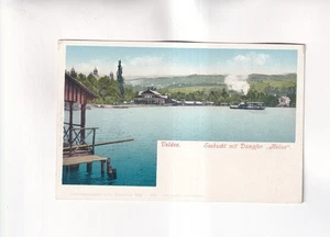 F5898) Ansichtskarte, VELDEN am WÖRTHERSEE -  Seebucht mit Dampfer HELIOS alt ! - Foto 1 di 2