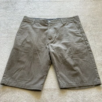 Volcom True To This Shorts Mens 36x10 Black Faded Y2K Chino Flat Front - Image 1 of 4