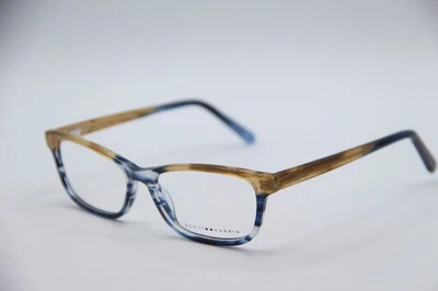 NEW SCOTT HARRIS SH-434 C3 BROWN BLUE WHITE AUTHENTIC EYEGLASSES 52-15
