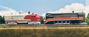 N Scale 4449 Daylight Southern Pacific, Santa Fe Hallmark Dummy, Ornament train - Picture 1 of 17