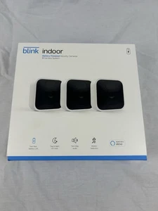 NEW Open Box Blink Indoor Battery-Powered Security Cameras 3 Camera System - Picture 1 of 3