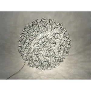 LED Deko Kugellampe, Leuchte DRAHT D. 40cm Metall silber Formano - Bild 1 von 2