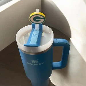 Greenbay Packers Straw Topper Charm Made In USA - Picture 1 of 2