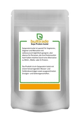 Soja Protein Isolat | Vegan | Vegetarisch | Eiweiß | Eiweiss GMO frei - Bild 1 von 2