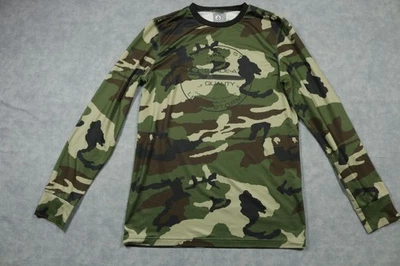 Volcom Stone Shirt Mens Medium Camo Long Sleeve Grade A Quality Graphic Logo - Image 1 of 4