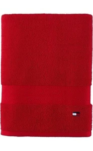 Tommy Hilfiger All American Stripe Cotton Bath Towel Collection 30 X 54"  RED - Picture 1 of 2