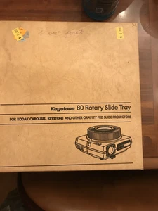 Keystone 80 Rotary Slide Tray Kodak WITH 86 ASSORTED SLIDES - Picture 1 of 2