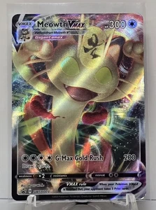 Meowth VMAX SWSH005 Holo Rare Full Art Pokémon TCG - Foto 1 di 2