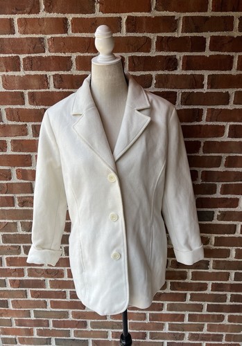 Giacca cappotto Chico's Off White Classic Pea nuova taglia 3 (XL)