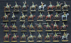 32 cynowe figurki Francja Dragoner Kawaleria Napoleon 30mm malowane