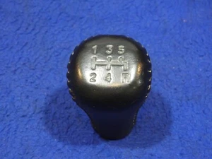 1994-1998 Ford Mustang Cobra Black OEM Leather Manual Shifter Shift Knob PN - Picture 1 of 9