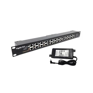 PoE Texas - PoE Injector - 12 Port Gigabit Passive Midspan Injector with 48V ... - Picture 1 of 6