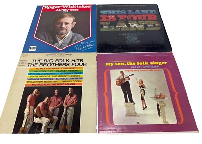 Lot of 4 Folk Vinyl Records - Texas Boys Choir, Roger Whittaker, The Brothers 4  Foto 1 de 4
