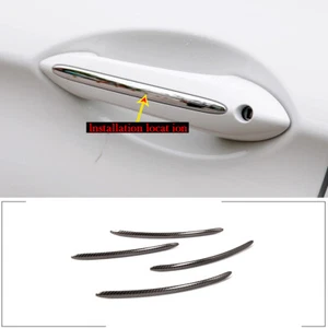 Carbon Steel Door Handle Stripe Trim Cover For 11-17 BMW 5 Series F10 F11 F18 - Picture 1 of 5