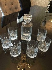 Royal Doulton Seasons Crystal 7 Piece Decanter Set with 6 Tumblers Glasses