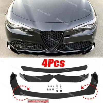 For Alfa Romeo Giulietta 147/159/156 Giulia Stelvio Front Bumper Lip Spoiler - image 1 of 4