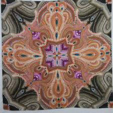 ECHO Art Crowned Jewels Design Silk Scarf 35“ Square Vintage ScarvesiLove 2986