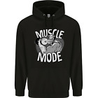 Gym Muscle Mode Bodybuilding Weightlifting Mens 80% Cotton Hoodie