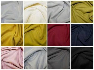 Tessuto maglia lavorata a maglia biologica morbida spazzolata semplice 95% cotone elastan a scelta - Foto 1 di 15