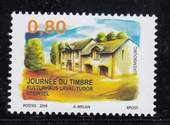 LUXEMBURGO Casa Cultural Laval-Tudor en Steinsel sello MNH Foto 1 de 1