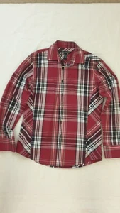 INC International Concepts Mens long sleeve shirt Maroon check Sz S EUC - Picture 1 of 2