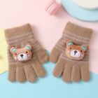 Cartoon Bear/Rabbit Warm Mittens Warm Writing Gloves Full Finger Guantes  Kids