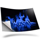 1 x Vinyl Sticker A2 - Blue Flames Fire Flaming Drink #44362