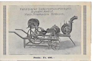 German Trade Card Mechanical Manure Agitator Farming Cattle B&W - Picture 1 of 2